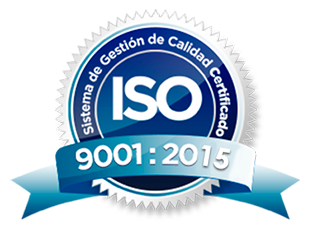 Contamos con certificaci܇n ISO 9001-2015